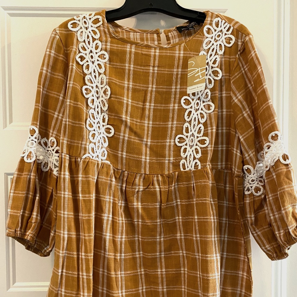 Light Rust Orange Boutique Blouse